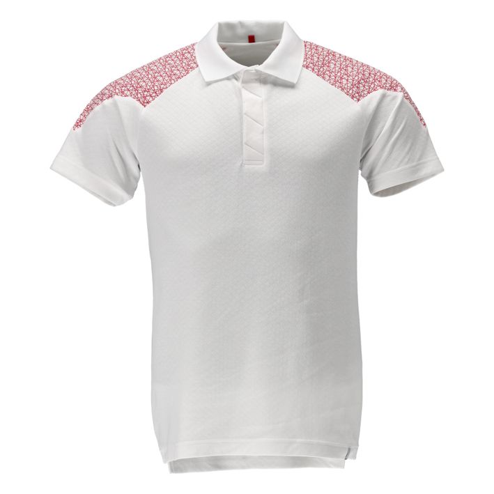 Polo FOOD & CARE bianco/rosso