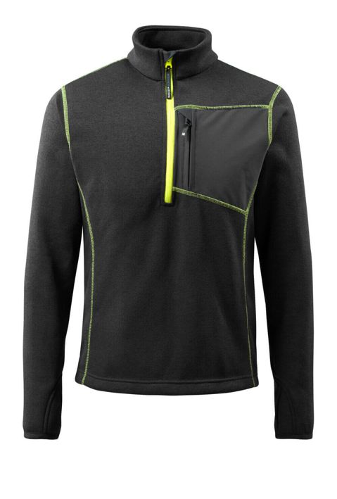 Maglione con mezza cerniera HARDWEAR nero