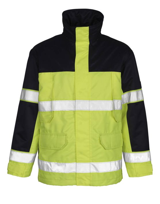 Parka SAFE IMAGE hi-vis giallo/blu navy