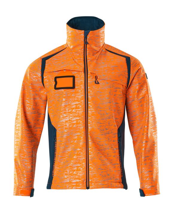 Giacca Softshell ACCELERATE SAFE hi-vis arancio/petrolio scuro