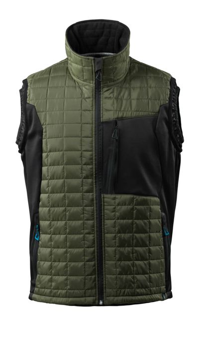 Gilet termico ADVANCED verde muschio/nero
