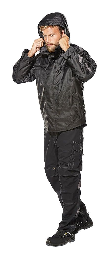 Pantaloni con tasche porta-ginocchiere UNIQUE nero
