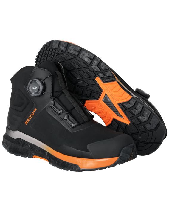 Stivali antinfortunistiche FOOTWEAR CUSTOMIZED nero/arancio brillante