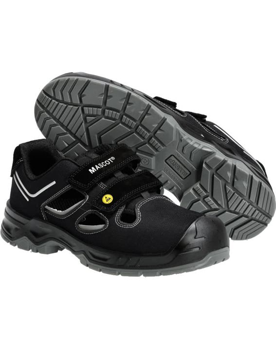 Sandali antinfortunistiche FOOTWEAR FLEX nero/argento