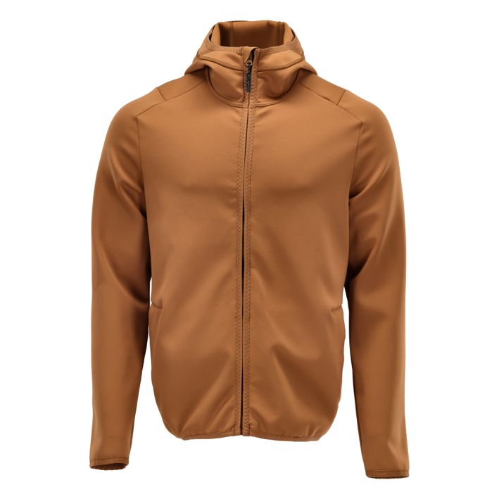 Maglione in pile con cappuccio CUSTOMIZED nocciola