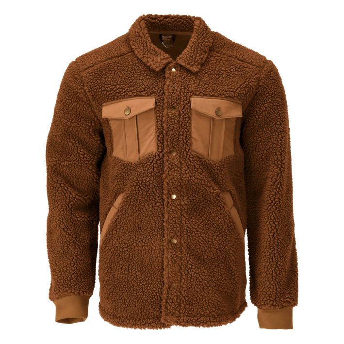 Camicia in pile CUSTOMIZED nocciola