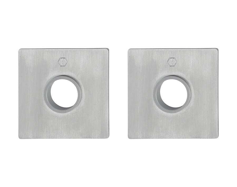 Coppia rosette piatte Quadro RapidoPlus per porte interne E848N