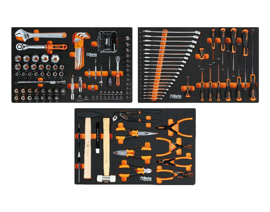 Cassettiera  BW 2400RSC24/7 con 7 cassetti con assortimento di 189 utensili