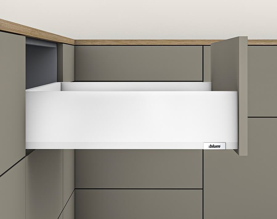 Merivobox - altezza K - bianco seta opaco 