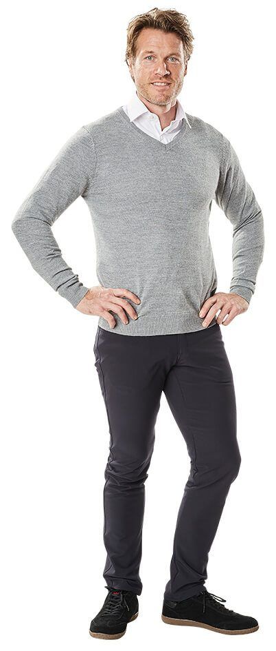 Maglione FRONTLINE blu melange