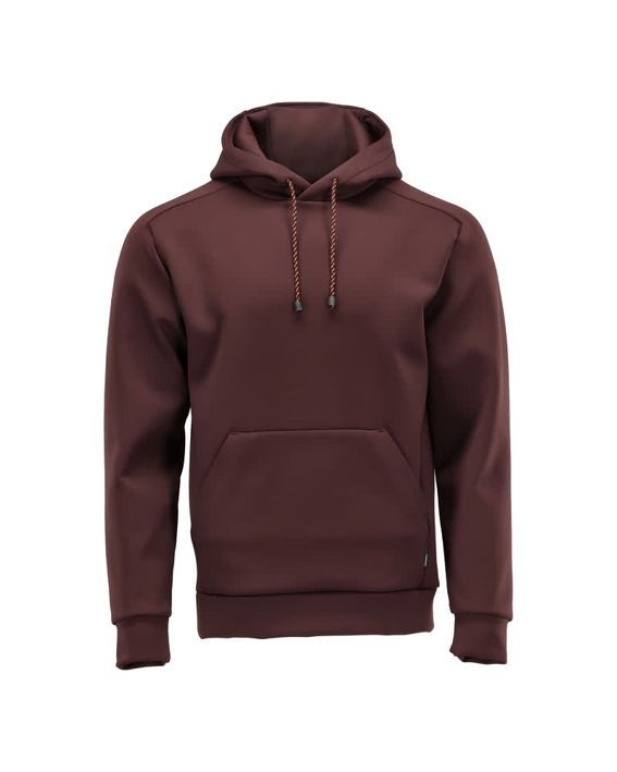 Felpa con cappuccio in pile CUSTOMIZED bordeaux
