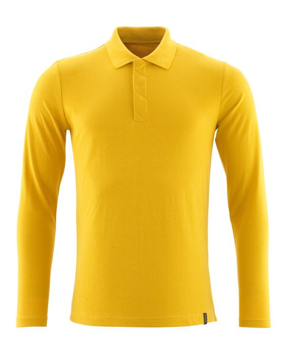 Polo, a maniche lunghe CROSSOVER giallo curry