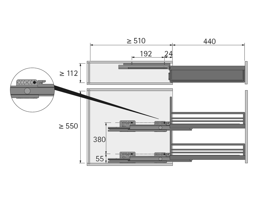 Cassettone a 90°