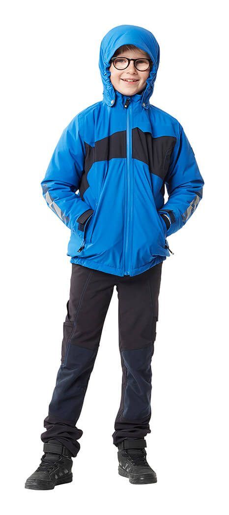 Giacca antifreddo da bambino ACCELERATE rosso/nero
