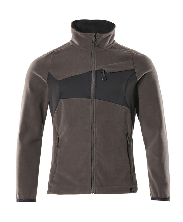 Giacca in pile ACCELERATE antracite scuro/nero