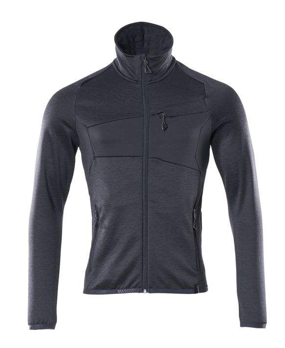 Maglione in pile con chiusura lampo ACCELERATE blu navy scuro