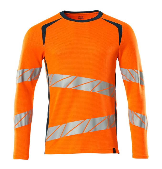 Maglietta, a maniche lunghe ACCELERATE SAFE hi-vis arancio/petrolio scuro