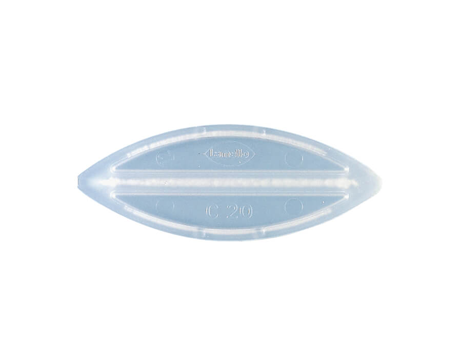 Lamelle in plastica trasparente C20/C10 