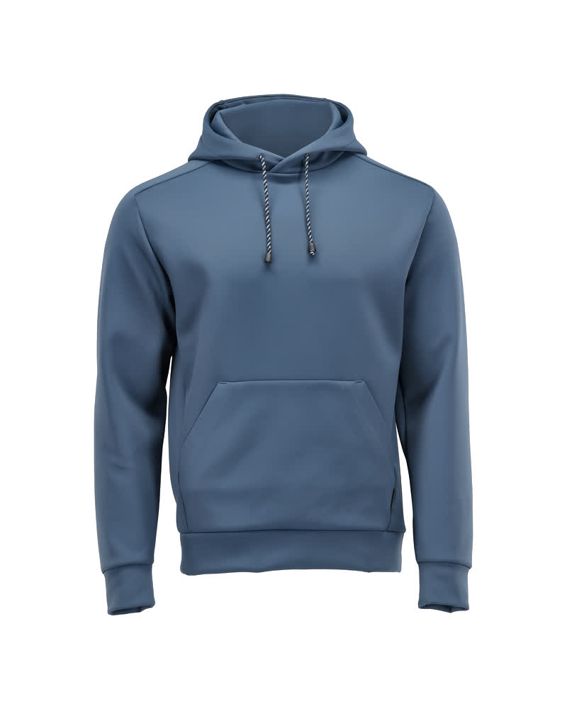 Felpa con cappuccio in pile CUSTOMIZED blu grigio