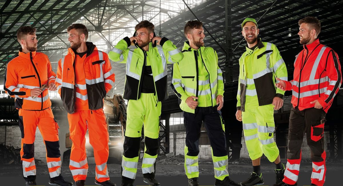 Salopette con tasche porta-ginocchiere SAFE SUPREME hi-vis giallo/nero