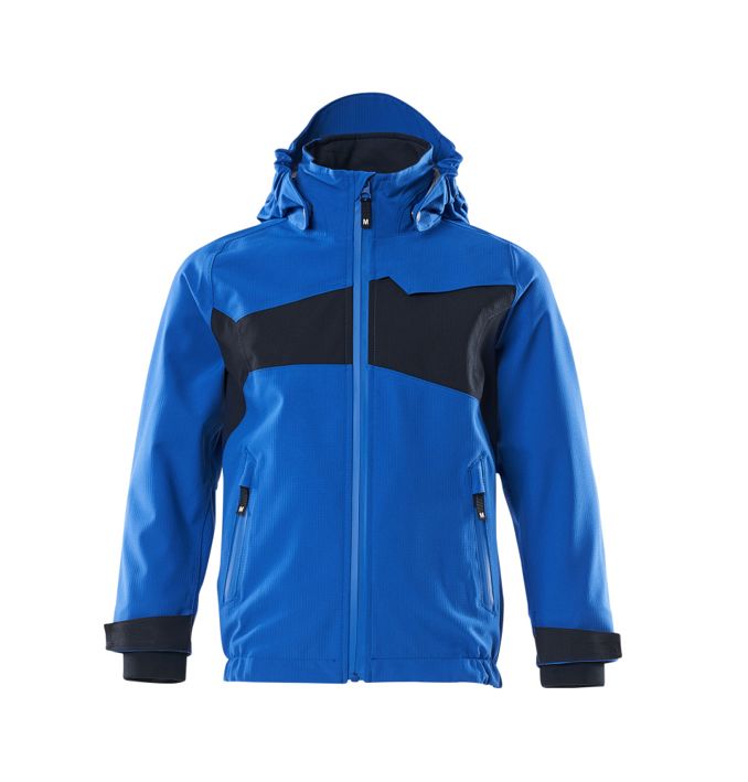 Giacca antivento da bambino ACCELERATE azzurro/blu navy scuro