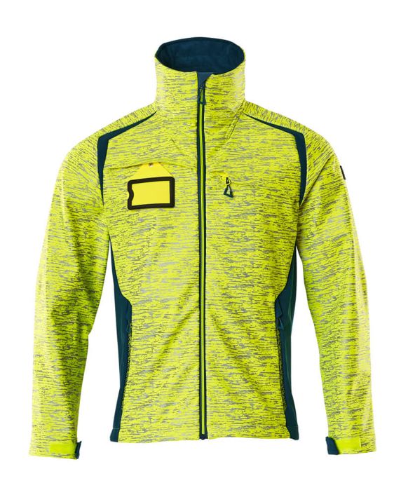 Giacca Softshell ACCELERATE SAFE hi-vis giallo/petrolio scuro