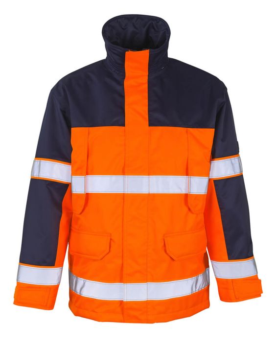 Parka SAFE IMAGE hi-vis arancio/blu navy