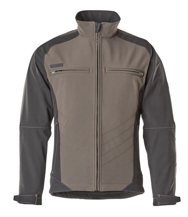 Giacca Softshell UNIQUE antracite scuro/nero