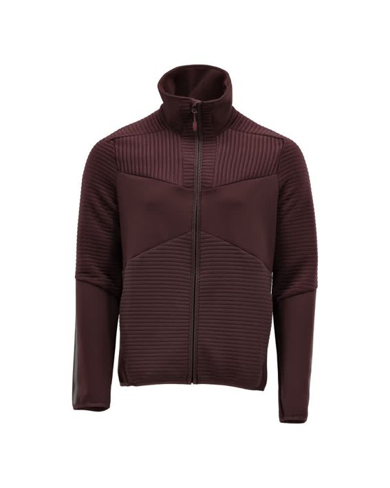 Maglione in pile con chiusura lampo CUSTOMIZED bordeaux