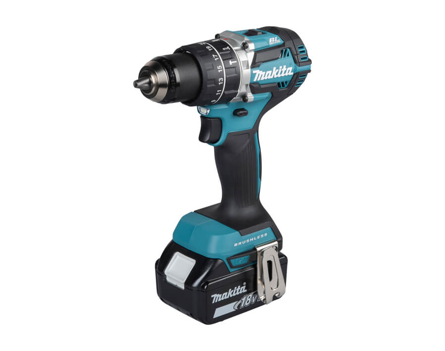 Trapano avvitatore con percussione a batteria a 2 velocità DHP484RTJ
