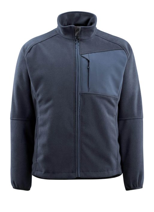 Giacca in pile UNIQUE blu navy scuro