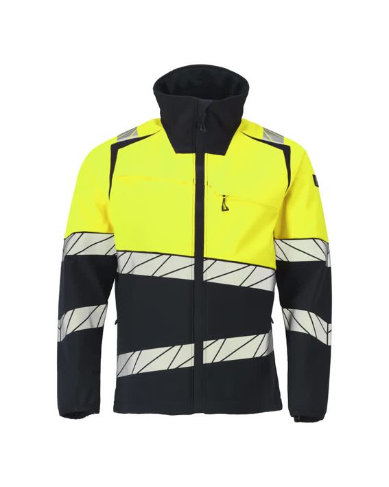 Giacca Softshell ACCELERATE SAFE blu navy scuro/hi-vis giallo
