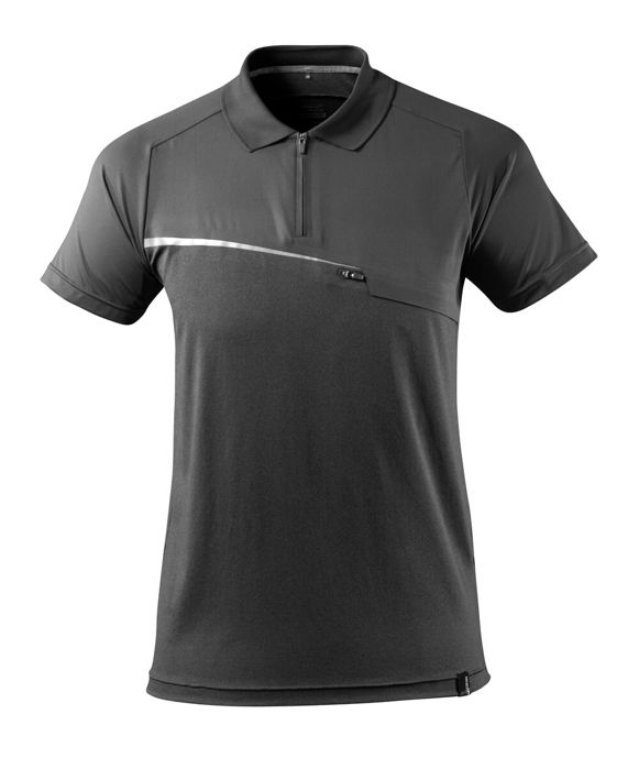 Polo con tasca sul petto ADVANCED antracite scuro