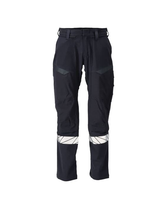 Pantaloni con tasche porta-ginocchiere ACCELERATE MULTISAFE blu navy scuro/hi-vis giallo