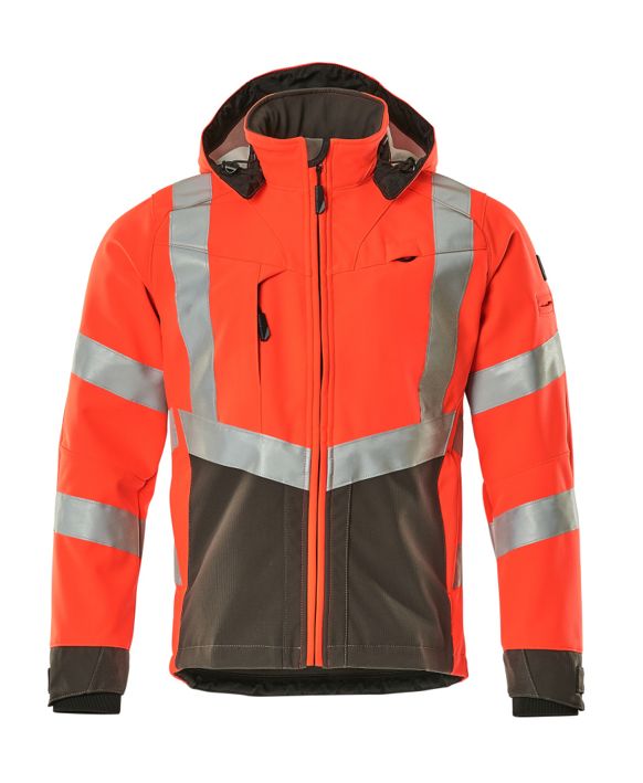 Giacca Softshell SAFE SUPREME hi-vis rosso/antracite scuro
