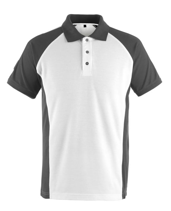Polo UNIQUE bianco/antracite scuro