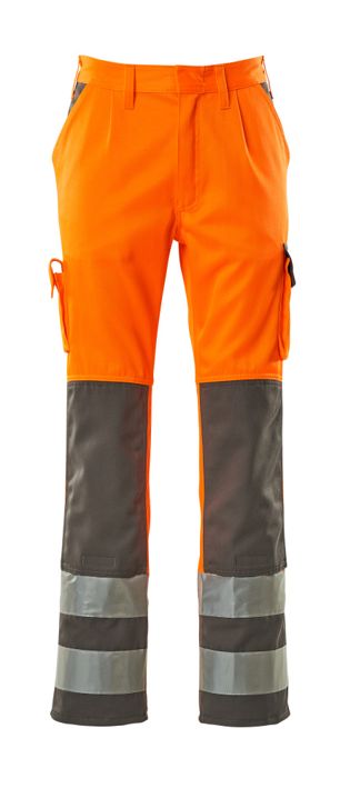 Pantaloni con tasche porta-ginocchiere SAFE COMPETE hi-vis arancio/antracite