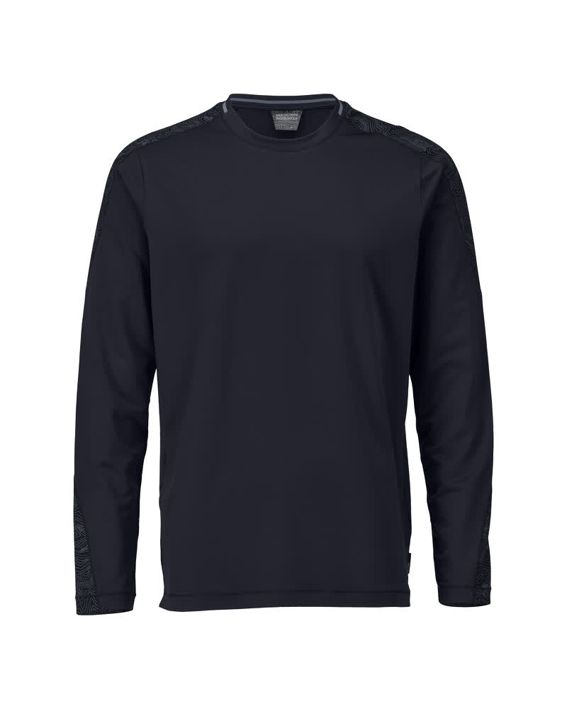 Maglietta, a maniche lunghe CUSTOMIZED blu navy scuro