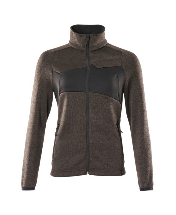 Maglione con chiusura lampo ACCELERATE antracite scuro/nero