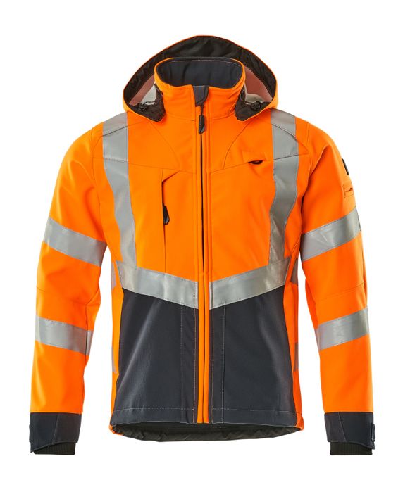 Giacca Softshell SAFE SUPREME hi-vis arancio/blu navy scuro
