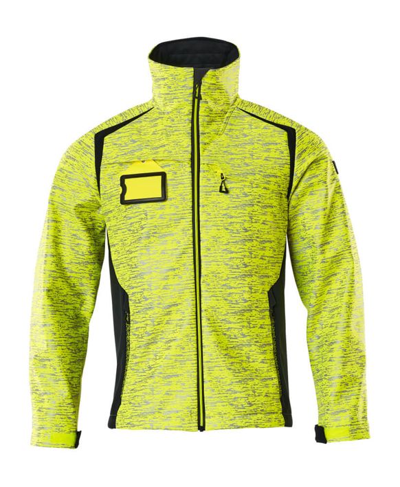 Giacca Softshell ACCELERATE SAFE hi-vis giallo/blu navy scuro
