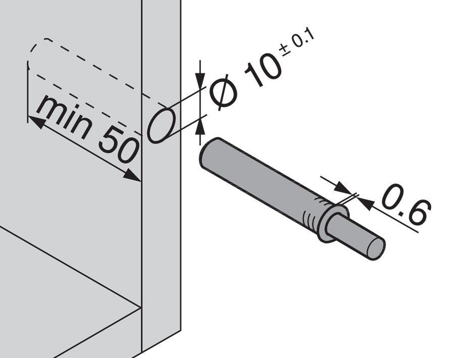 TIP-ON 956. - versione corta con magnete 