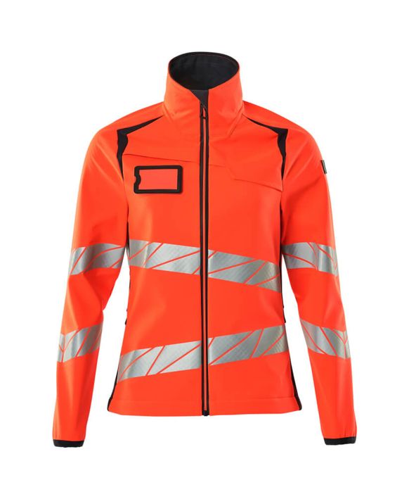 Giacca Softshell ACCELERATE SAFE hi-vis rosso/blu navy scuro