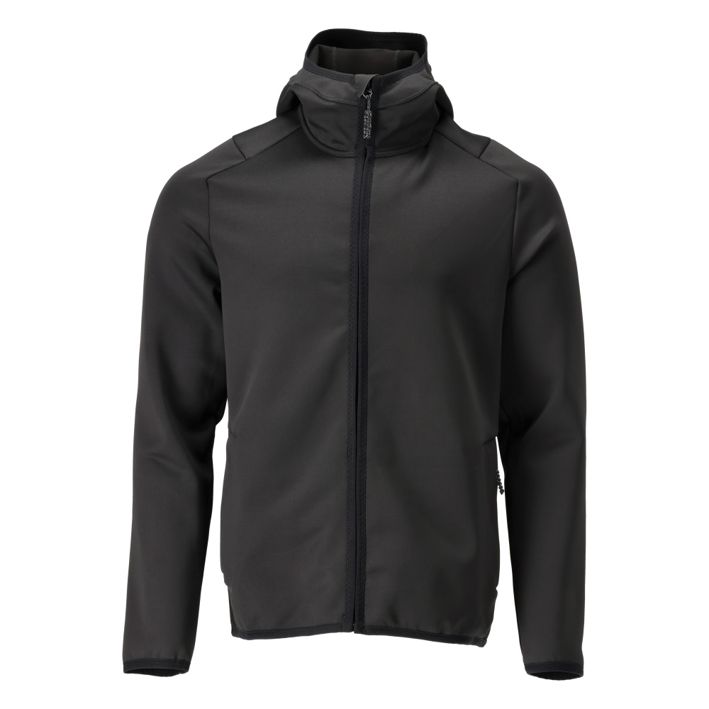 Maglione in pile con cappuccio CUSTOMIZED nero