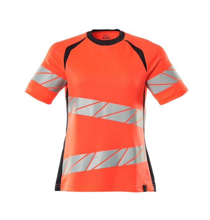 Maglietta ACCELERATE SAFE hi-vis rosso/blu navy scuro