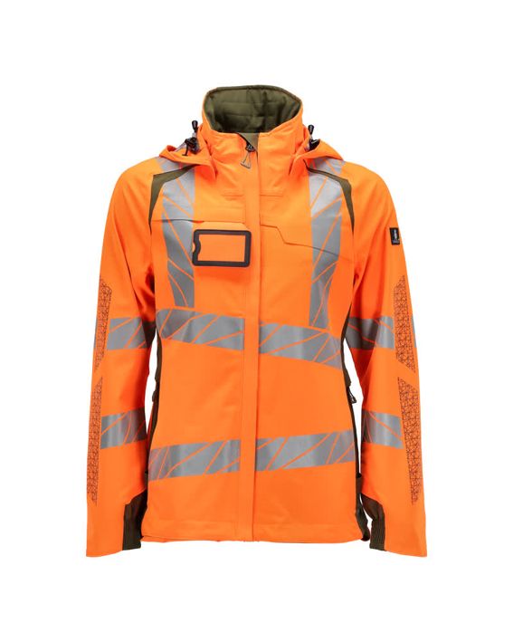 Giacca antivento ACCELERATE SAFE hi-vis arancio/verde muschio