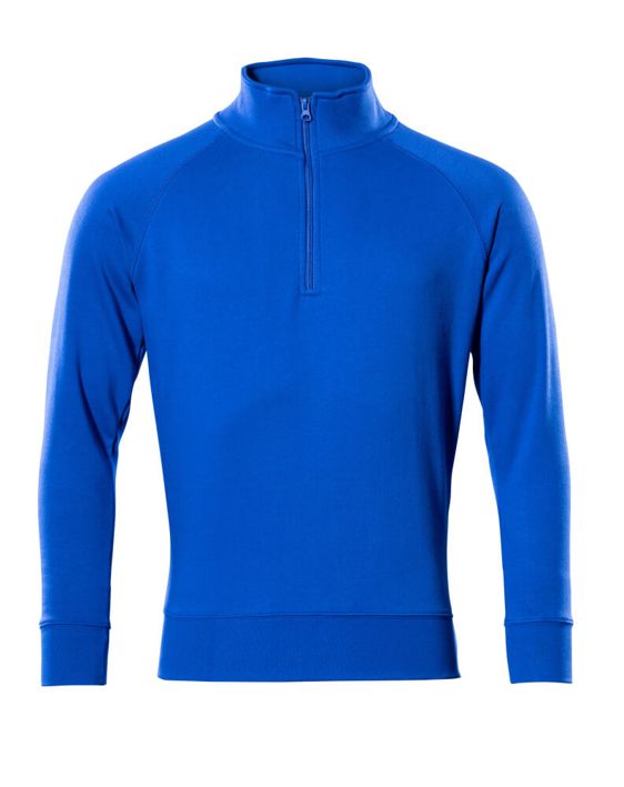 Felpa con mezza cerniera CROSSOVER blu royal