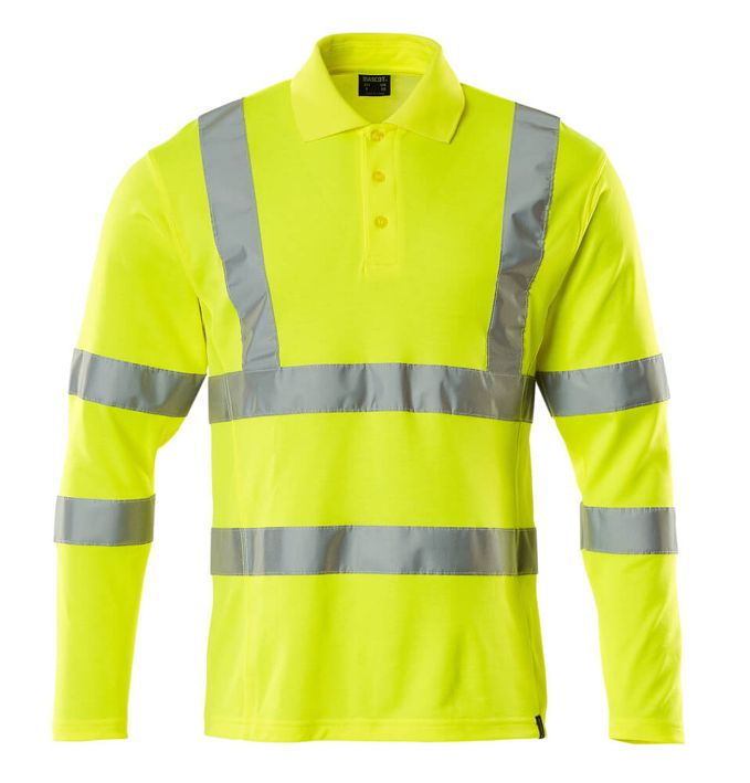 Polo, a maniche lunghe SAFE CLASSIC hi-vis giallo