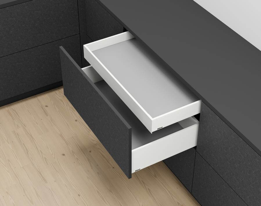 Legrabox - Cassetto interno - altezza M - bianco seta opaco 