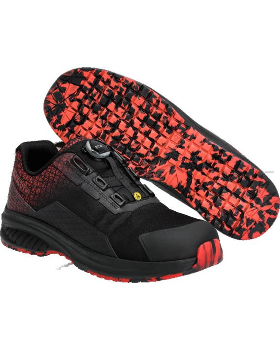 Scarpe antinfortunistiche FOOTWEAR ACCELERATE nero/rosso